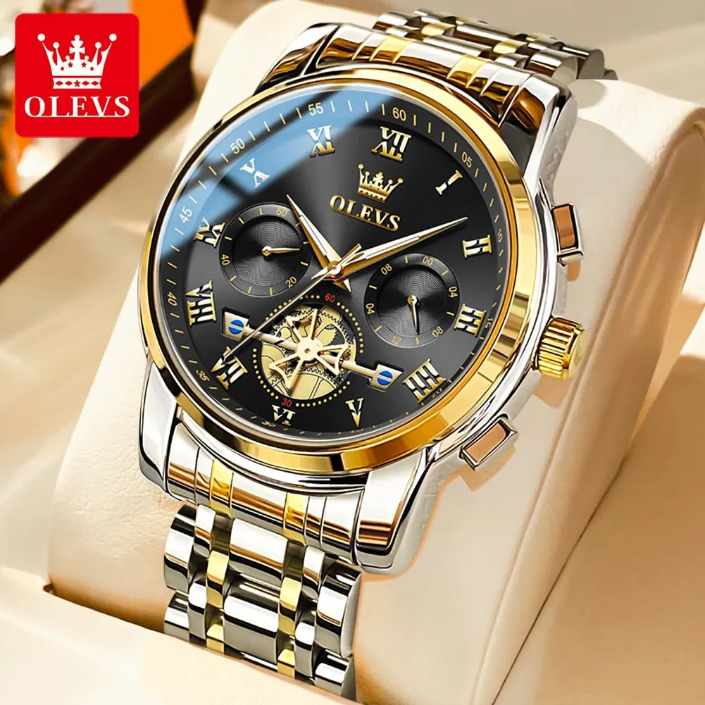 OLEVS Classic Roman Scale Dial Luxury Wrist Watch