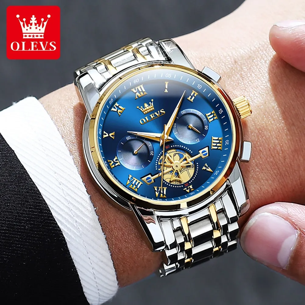 OLEVS Classic Roman Scale Dial Luxury Wrist Watch