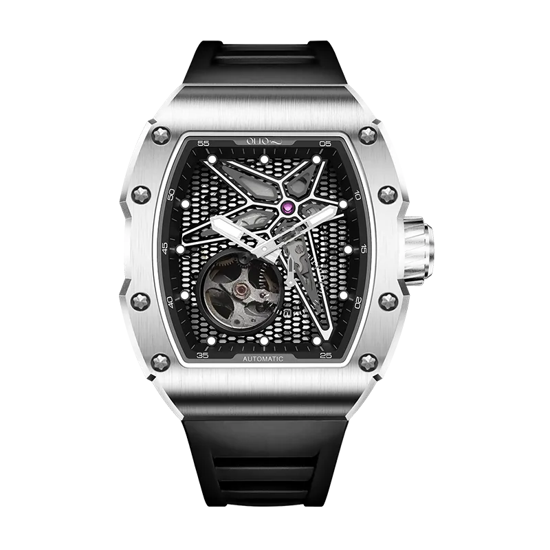 OLTO-8 REEF Skeleton Automatic Silver