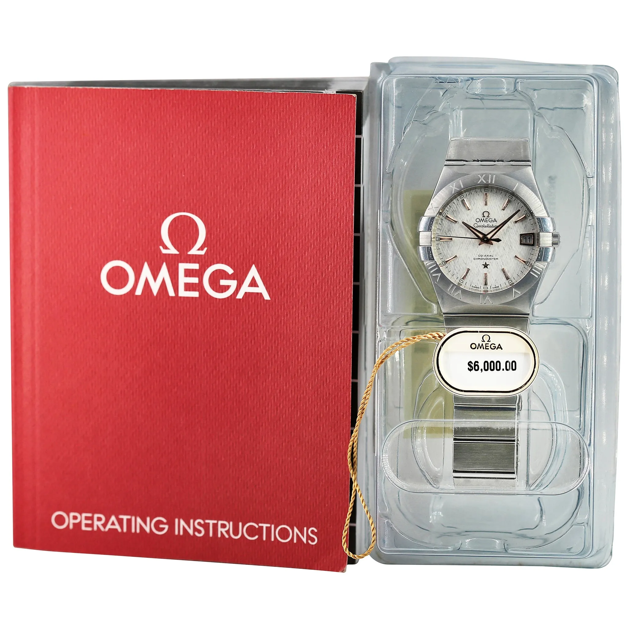 Omega Constellation 123.10.38.21.02.002 White Opaline Dial Automatic Men's Watch