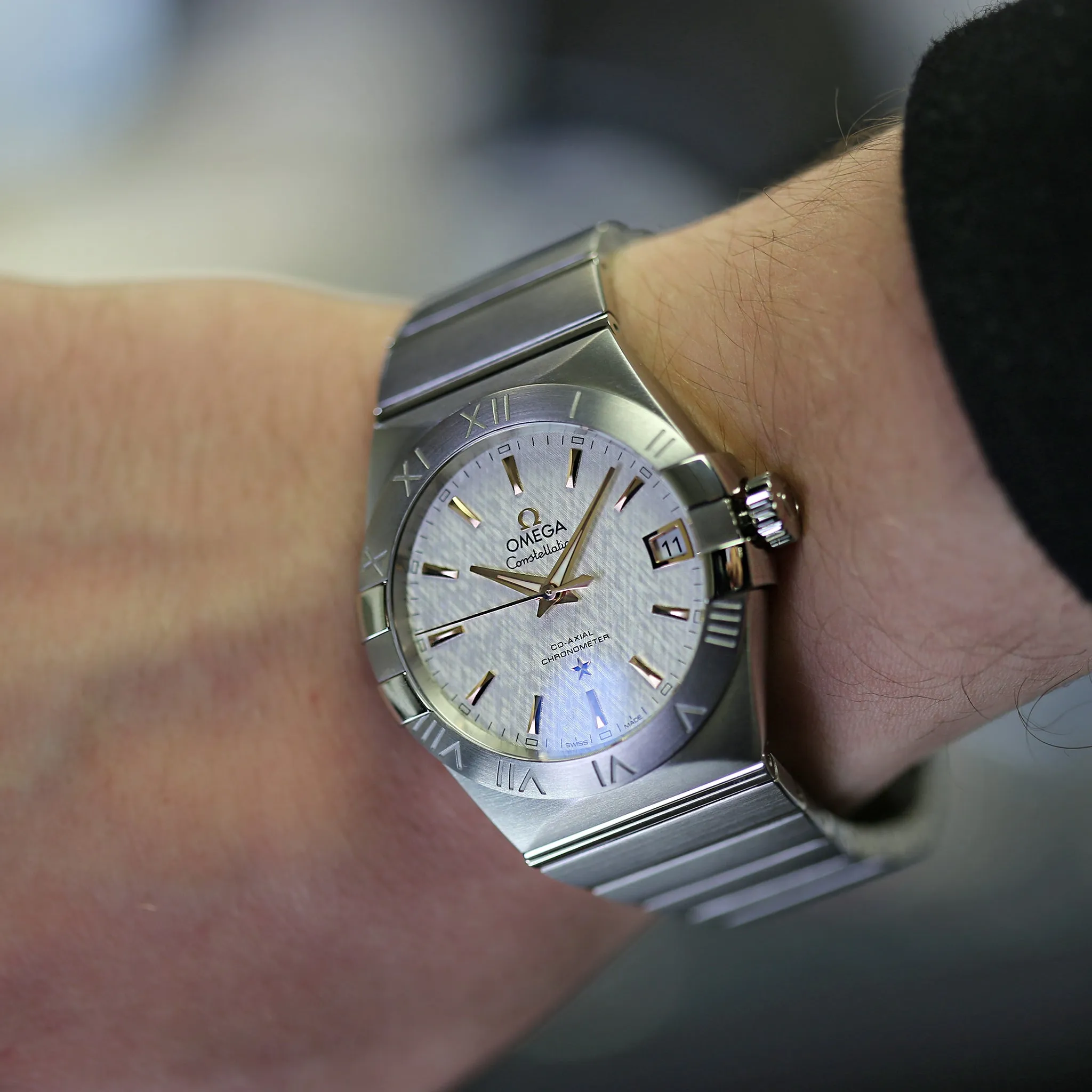 Omega Constellation 123.10.38.21.02.002 White Opaline Dial Automatic Men's Watch