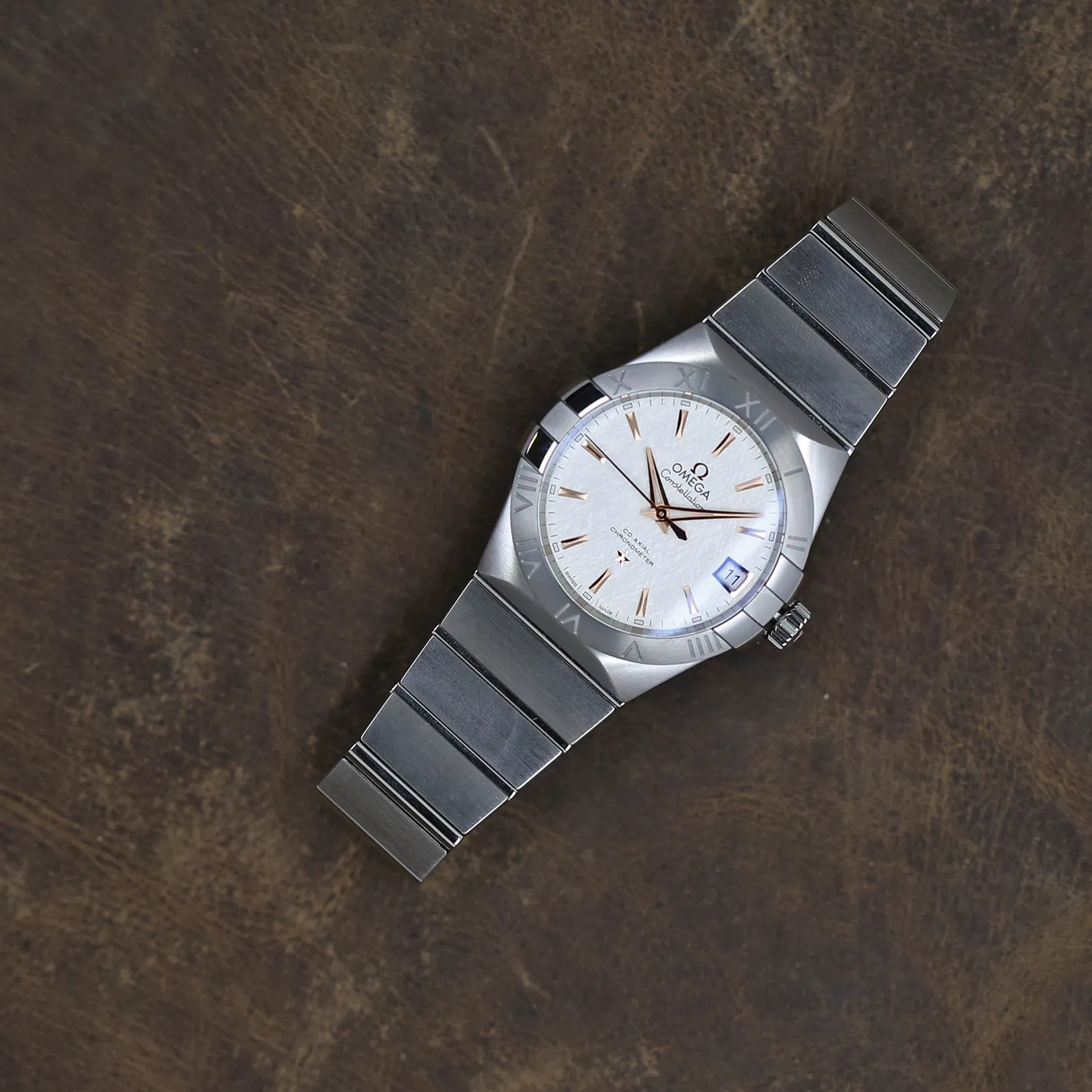 Omega Constellation 123.10.38.21.02.002 White Opaline Dial Automatic Men's Watch