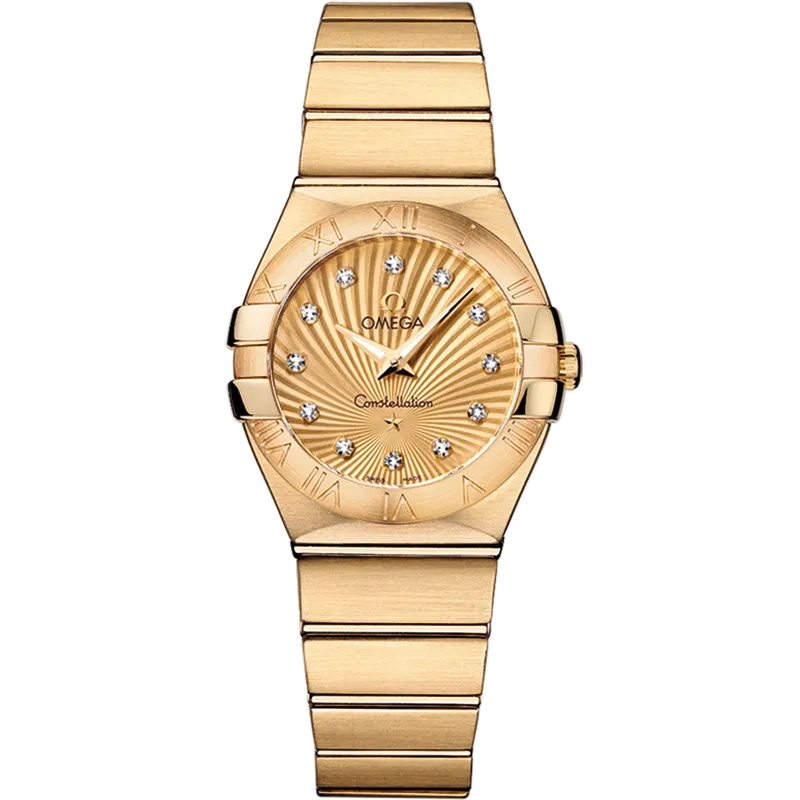 Omega Constellation 27 mm, yellow gold on yellow gold