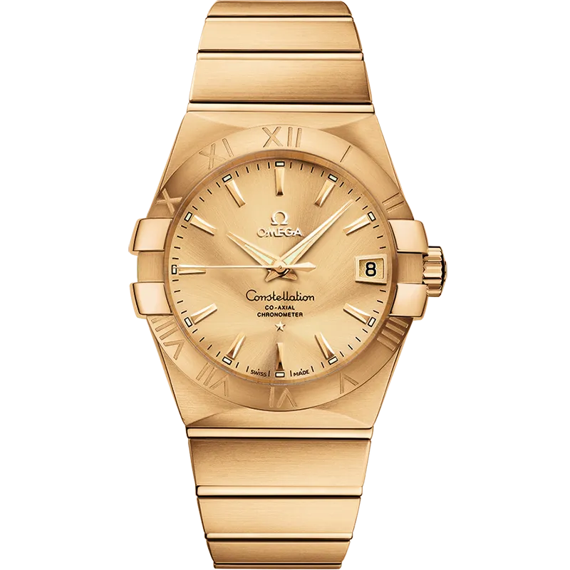Omega Constellation 38 mm, yellow gold on yellow gold
