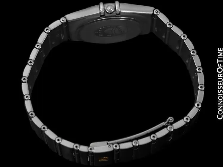Omega Constellation Mens Bracelet Watch, Gray Dial - Brushed Stainless Steel