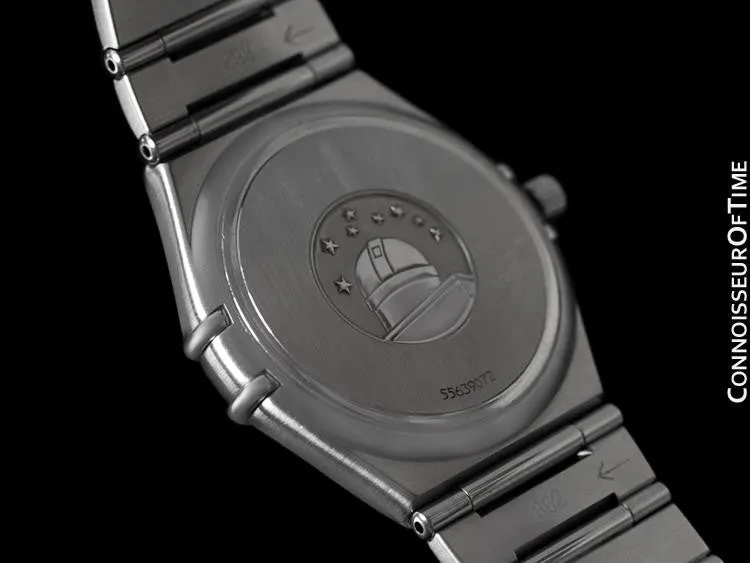 Omega Constellation Mens Bracelet Watch, Gray Dial - Brushed Stainless Steel