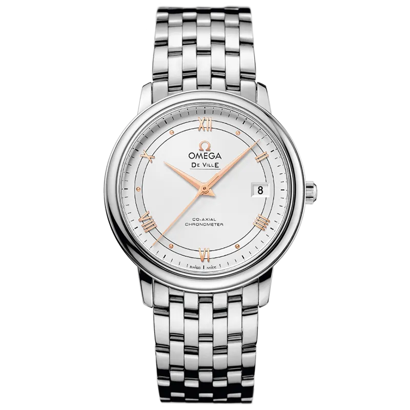 Omega De Ville Prestige 36.8 mm, steel on steel