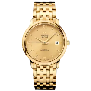 Omega De Ville Prestige 36.8 mm, yellow gold on yellow gold