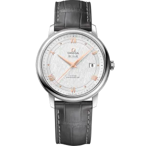 Omega De Ville Prestige 39.5 mm, steel on leather strap