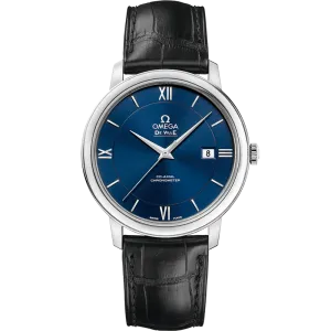 Omega De Ville Prestige 39.5 mm, steel on leather strap