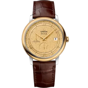 Omega De Ville Prestige 39.5 mm, steel - yellow gold on leather strap
