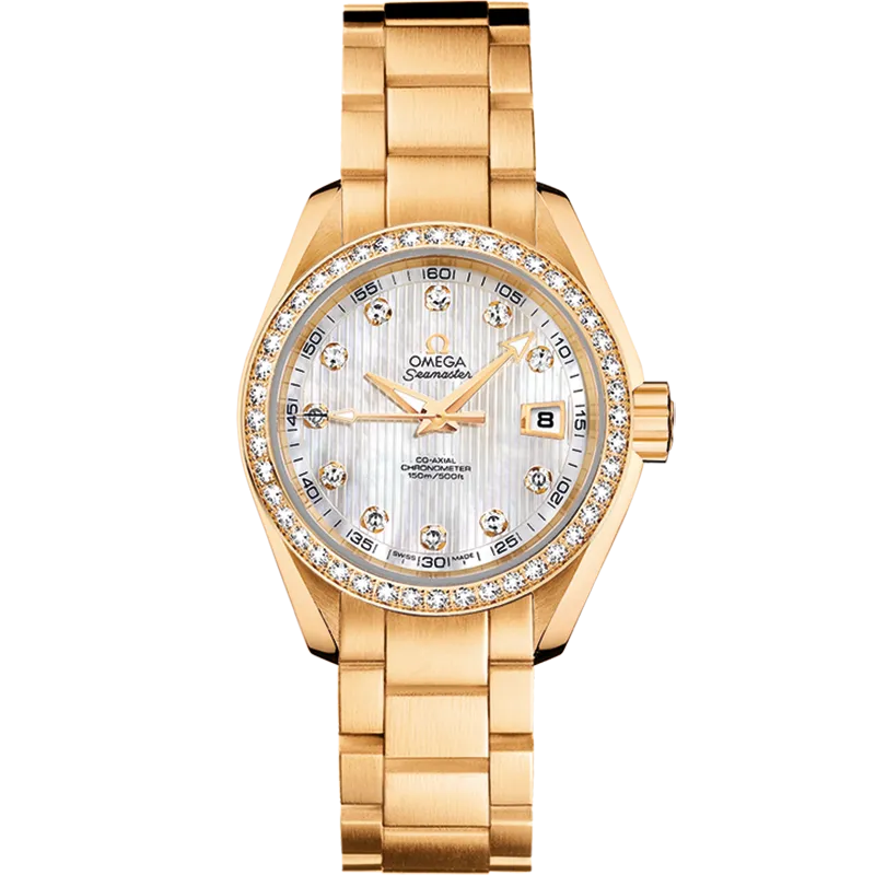 Omega Seamaster Aqua Terra 150M 30 mm, yellow gold on yellow gold