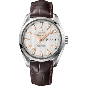 Omega Seamaster Aqua Terra 150M 38.5 mm, steel on leather strap
