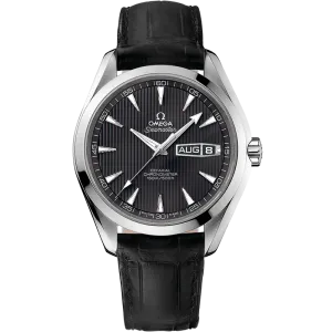 Omega Seamaster Aqua Terra 150M 43 mm, steel on leather strap