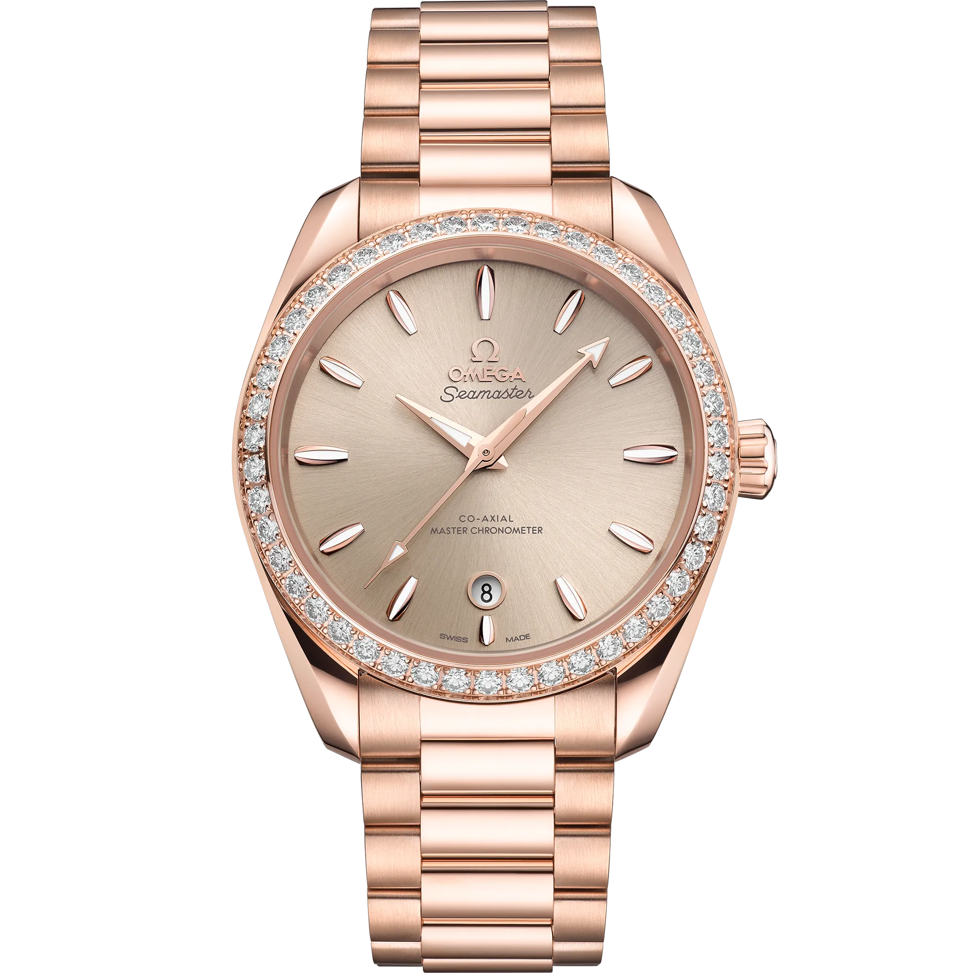 Omega Seamaster Aqua Terra Shades 38 mm, Sedna™ gold on Sedna™ gold