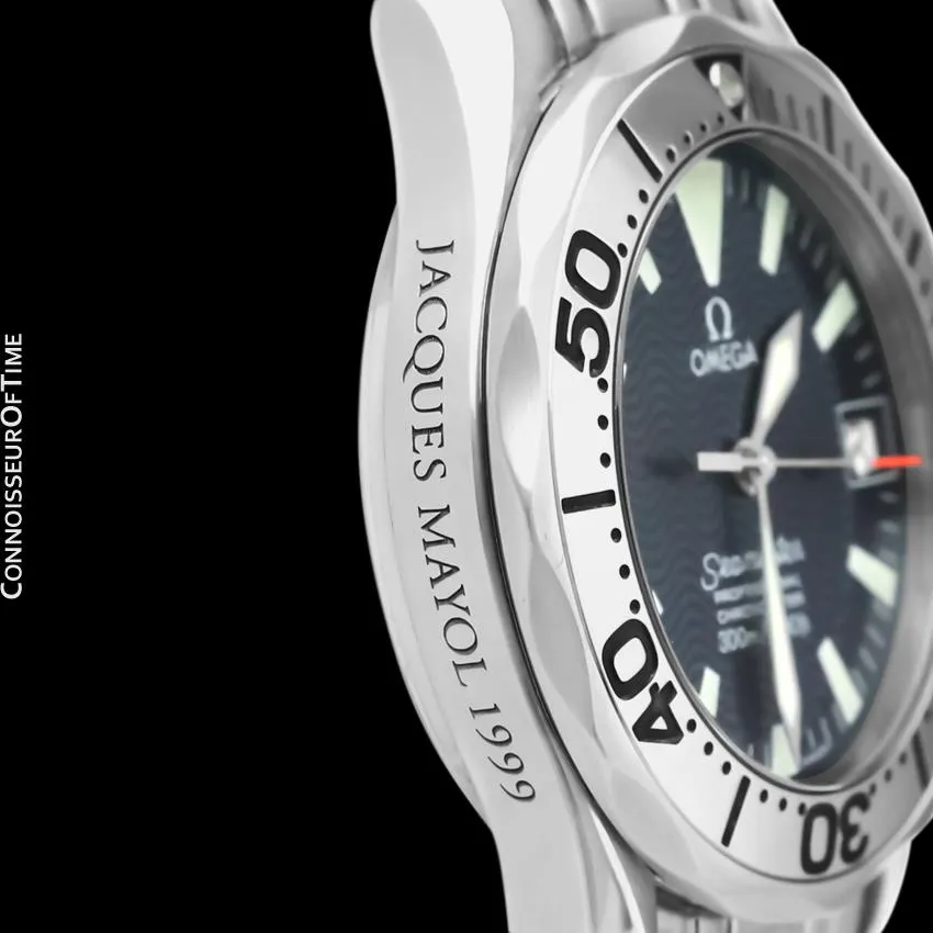 Omega Seamaster Midsize 300M Professional Diver Chronometer Limited Edition Jacques Mayol Watch, Stainless Steel - 2263.80.00