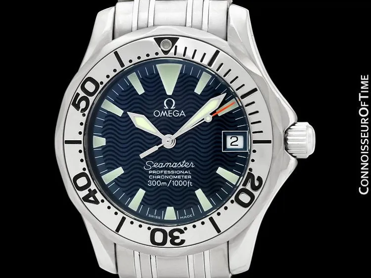 Omega Seamaster Midsize 300M Professional Diver Chronometer Limited Edition Jacques Mayol Watch, Stainless Steel - 2263.80.00