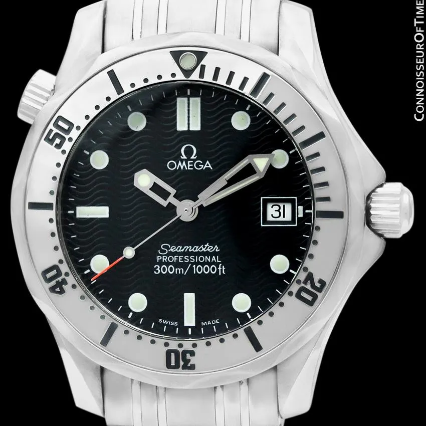 Omega Seamaster Midsize 300M Professional Divers (James Bond Style) Watch, Stainless Steel - 2562.80.00