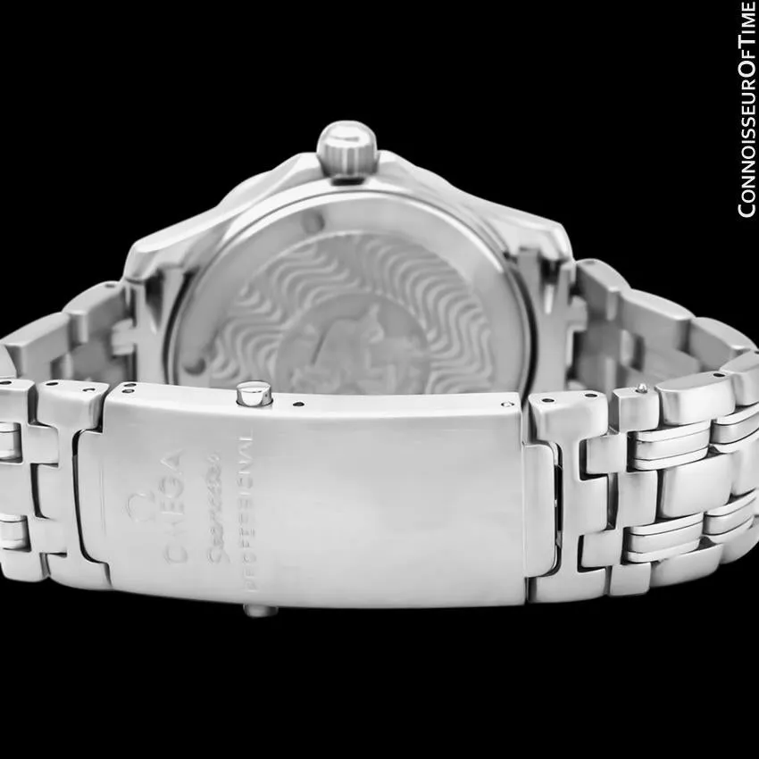 Omega Seamaster Midsize 300M Red Professional Divers Stainless Steel 2562.60 Watch - Rare Marui Special Edition