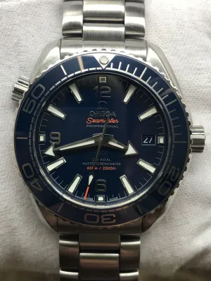Omega Seamaster Planet Ocean 215.30.40.20.03.001 Blue Dial Automatic Men's Watch