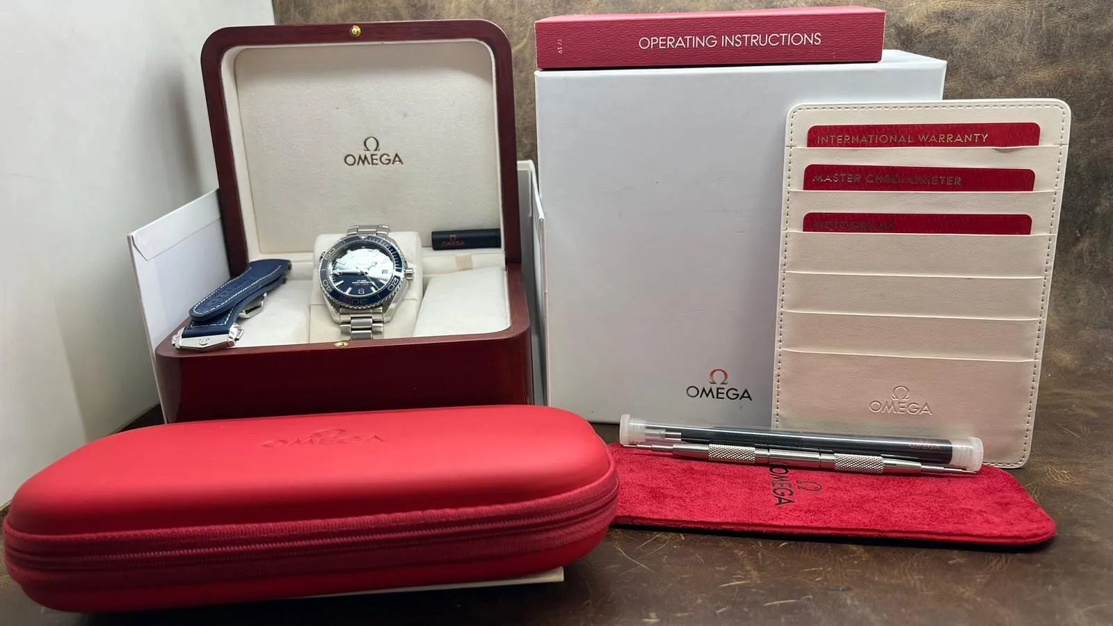 Omega Seamaster Planet Ocean 215.30.40.20.03.001 Blue Dial Automatic Men's Watch