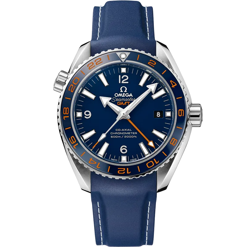 Omega Seamaster Planet Ocean 600M 43.5 mm, steel on rubber strap