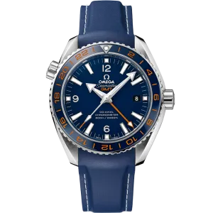 Omega Seamaster Planet Ocean 600M 43.5 mm, steel on rubber strap