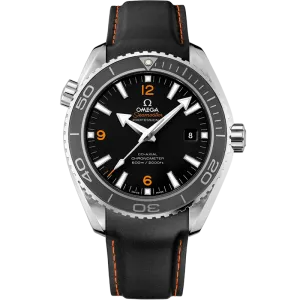 Omega Seamaster Planet Ocean 600M 45.5 mm, steel on rubber strap