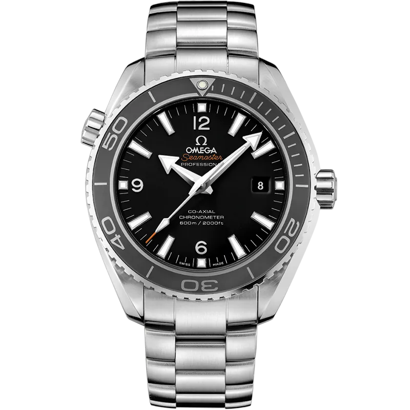 Omega Seamaster Planet Ocean 600M 45.5 mm, steel on steel