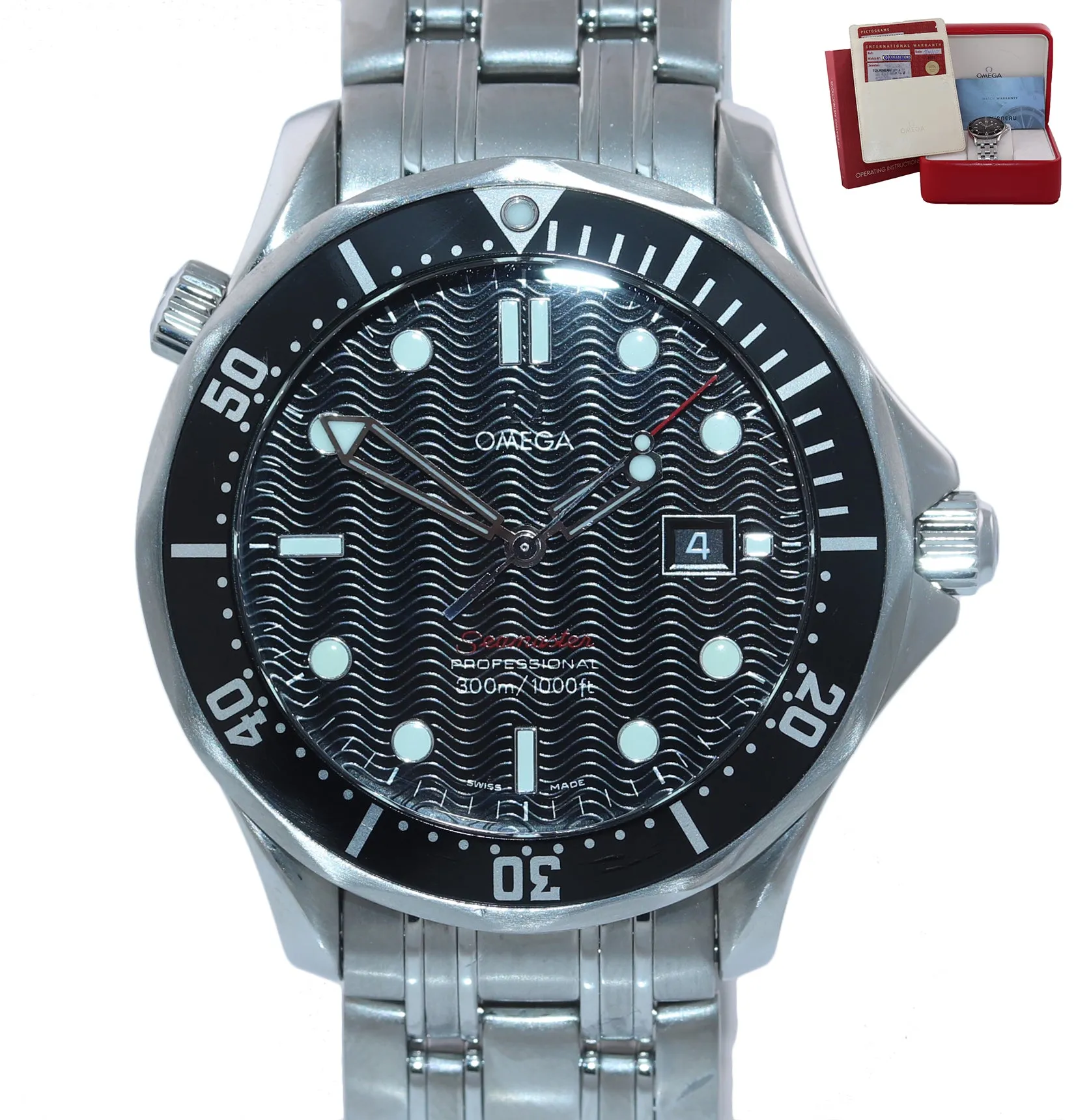 Omega Seamaster Professional 300M Black 41mm Quartz 212.30.41.61.01.001 Watch