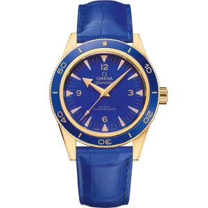 Omega Seamaster Seamaster 300 41 mm, yellow gold on leather strap