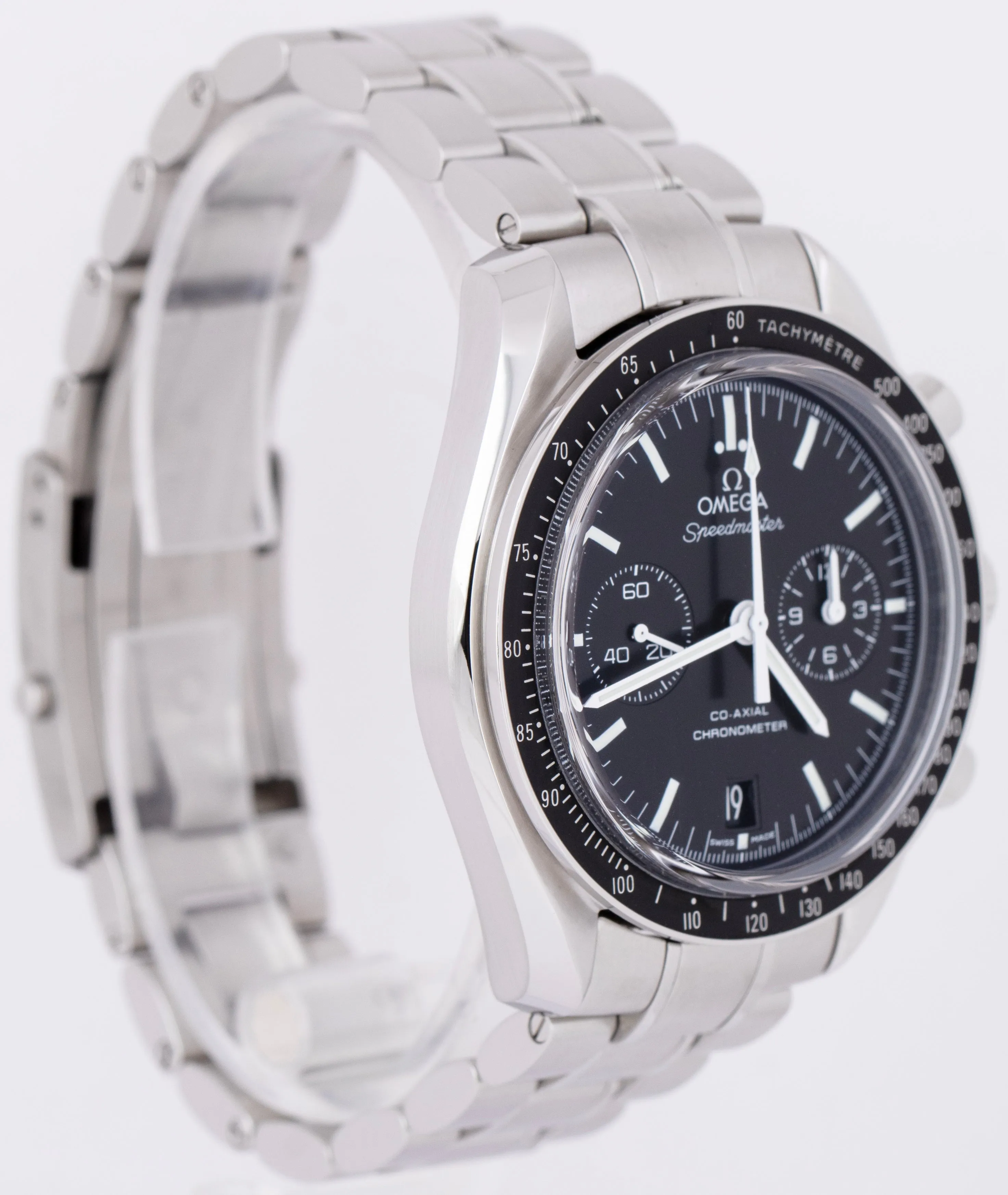 Omega Speedmaster Two Counters 44.25mm Black Steel Watch 311.33.44.51.01.001 BOX