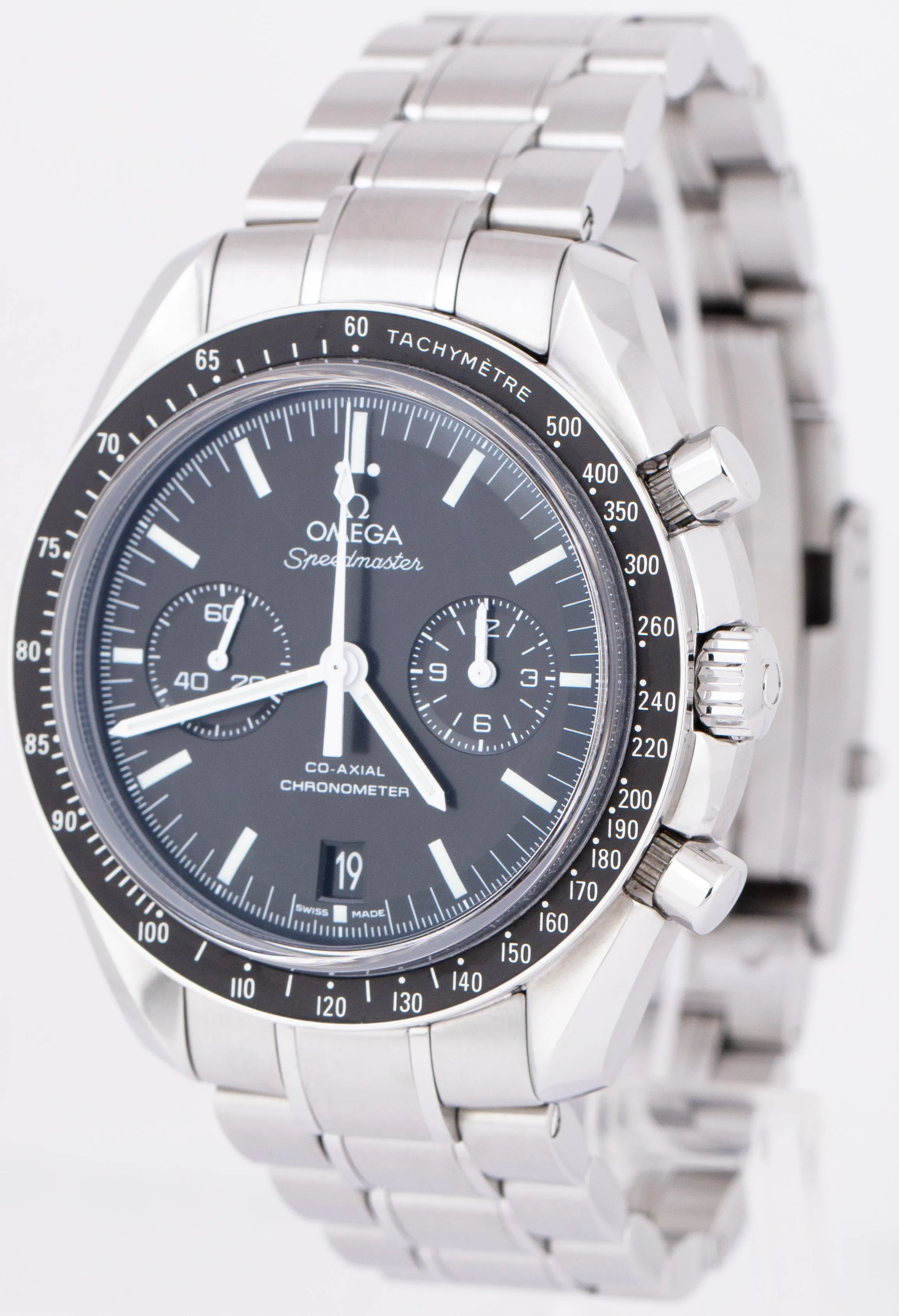 Omega Speedmaster Two Counters 44.25mm Black Steel Watch 311.33.44.51.01.001 BOX