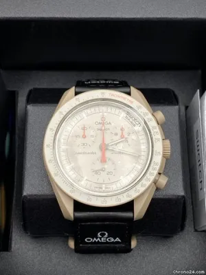 Omega x Swatch Speedmaster "Mission to Jupiter" Bioceramic 42mm Tan Chronograph Dial Watch