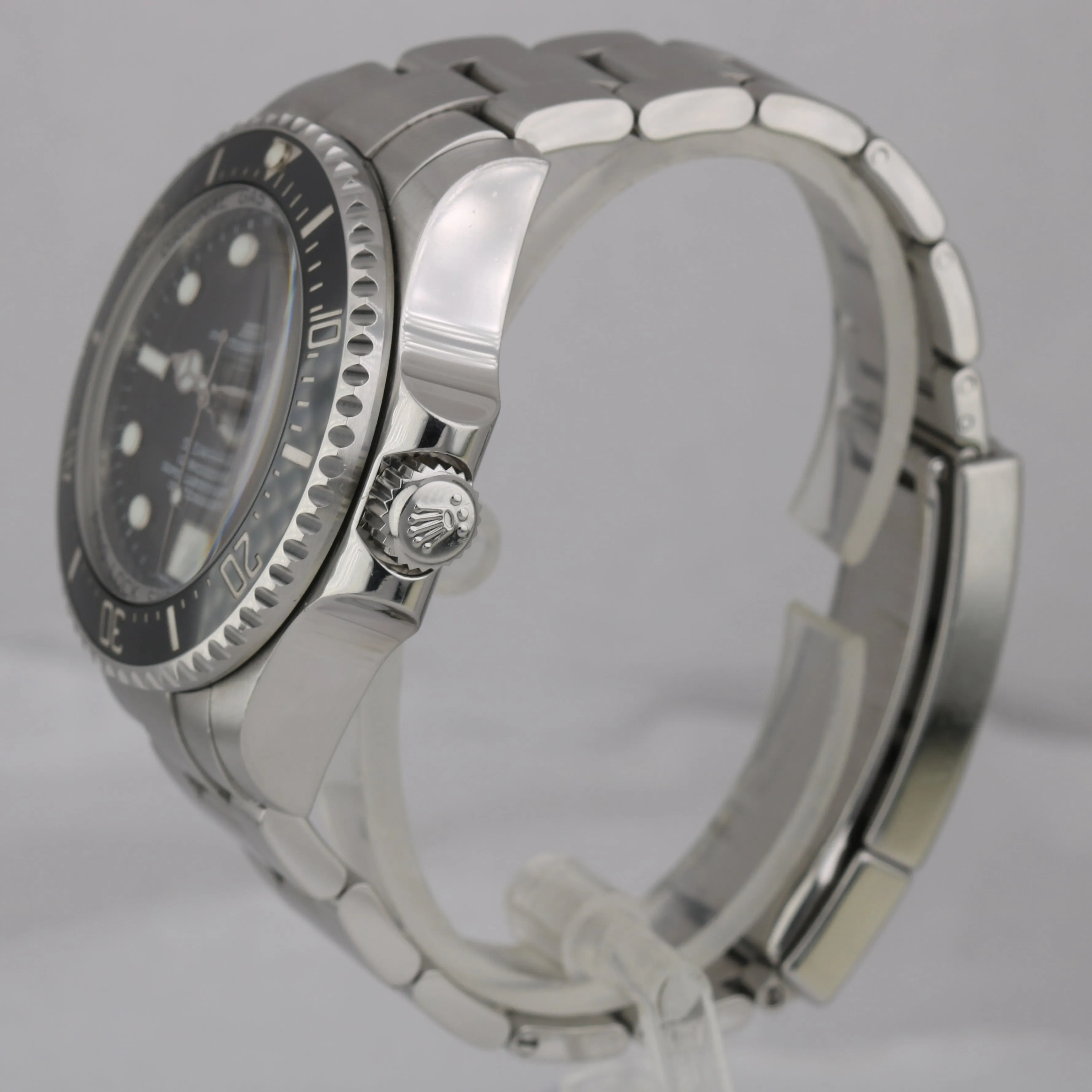 OPEN CARD Rolex Sea-Dweller Deepsea Stainless 44mm Black Dive Watch 116660 B P