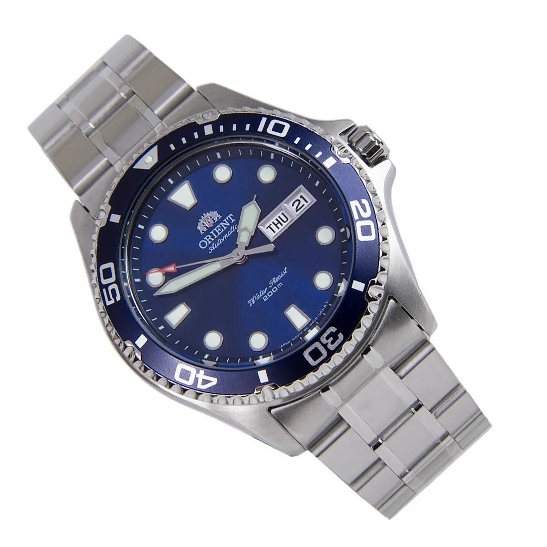 Orient Ray II Mechanical Blue Dial FAA02005D9 AA02005D Stainless Steel Watch