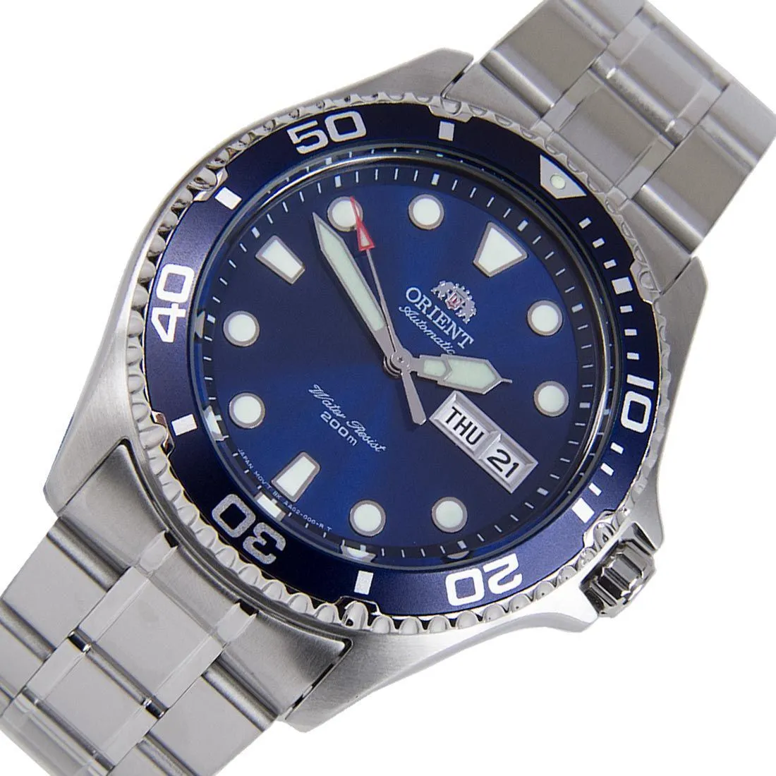 Orient Ray II Mechanical Blue Dial FAA02005D9 AA02005D Stainless Steel Watch