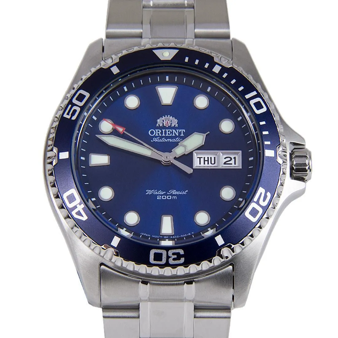 Orient Ray II Mechanical Blue Dial FAA02005D9 AA02005D Stainless Steel Watch