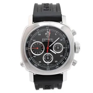 Panerai Men's Ferrari Rattrapante Stainless Steel 45mm Black Chronograph Texture Dial Watch Reference: FER00005