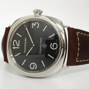 Panerai Radiomir Black Dial Stainless Steel Manual Wind 45MM Leather PAM00753