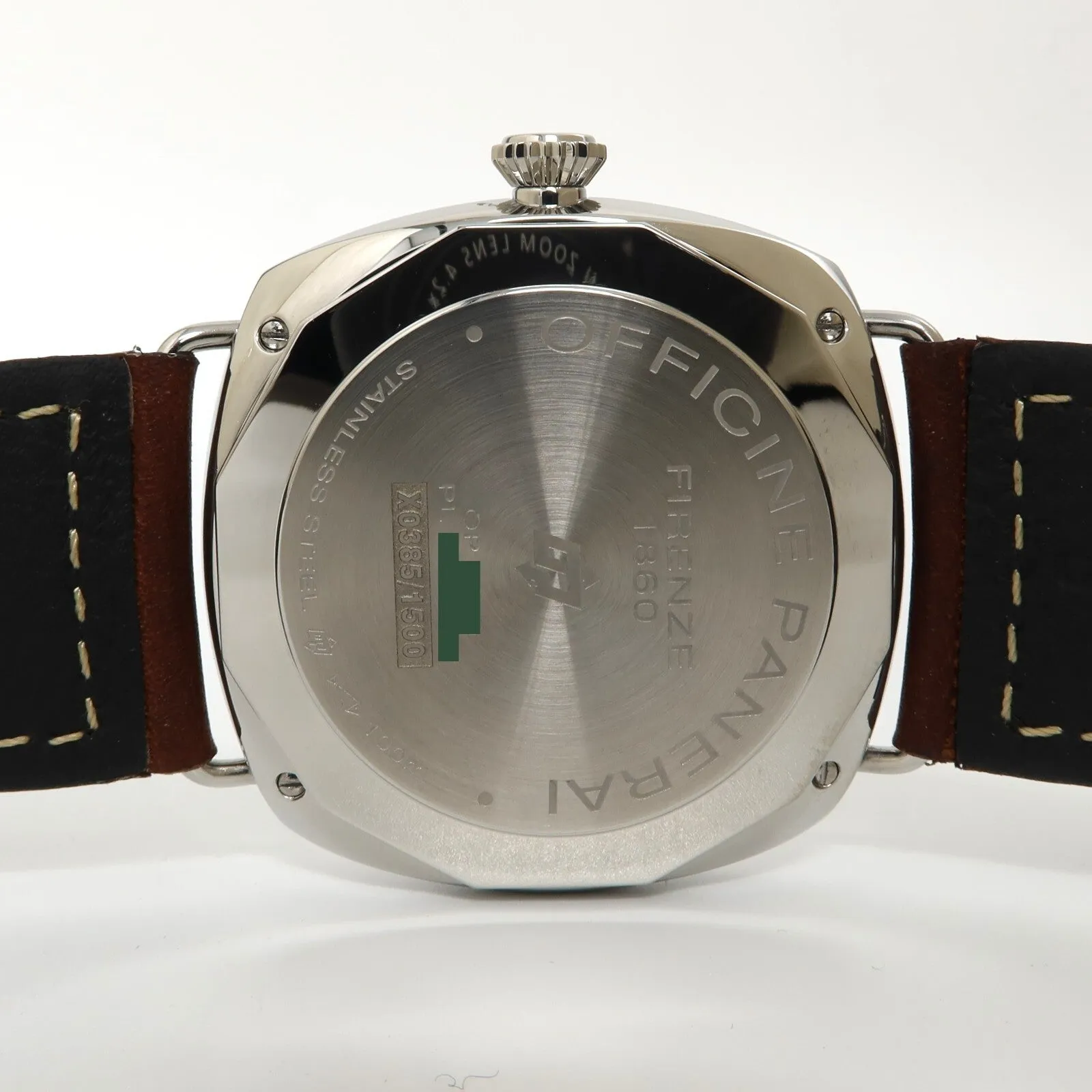 Panerai Radiomir Black Dial Stainless Steel Manual Wind 45MM Leather PAM00753
