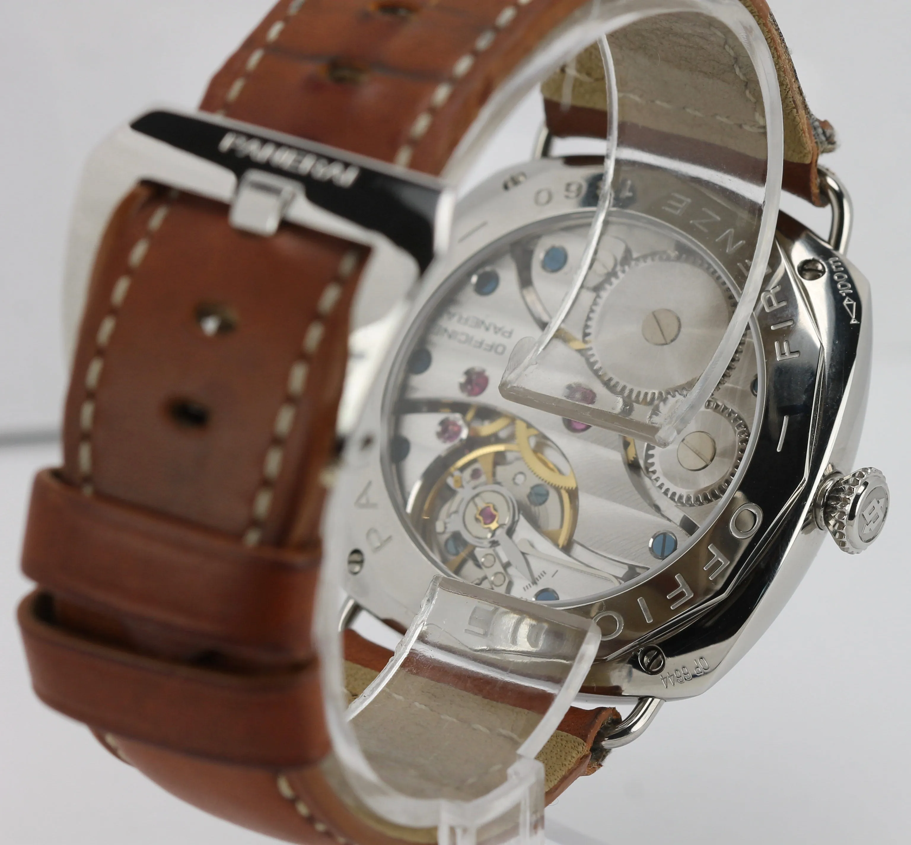 Panerai Radiomir Black Seal Open Back PAM 183 H Black Manual 45mm Watch PAM00183