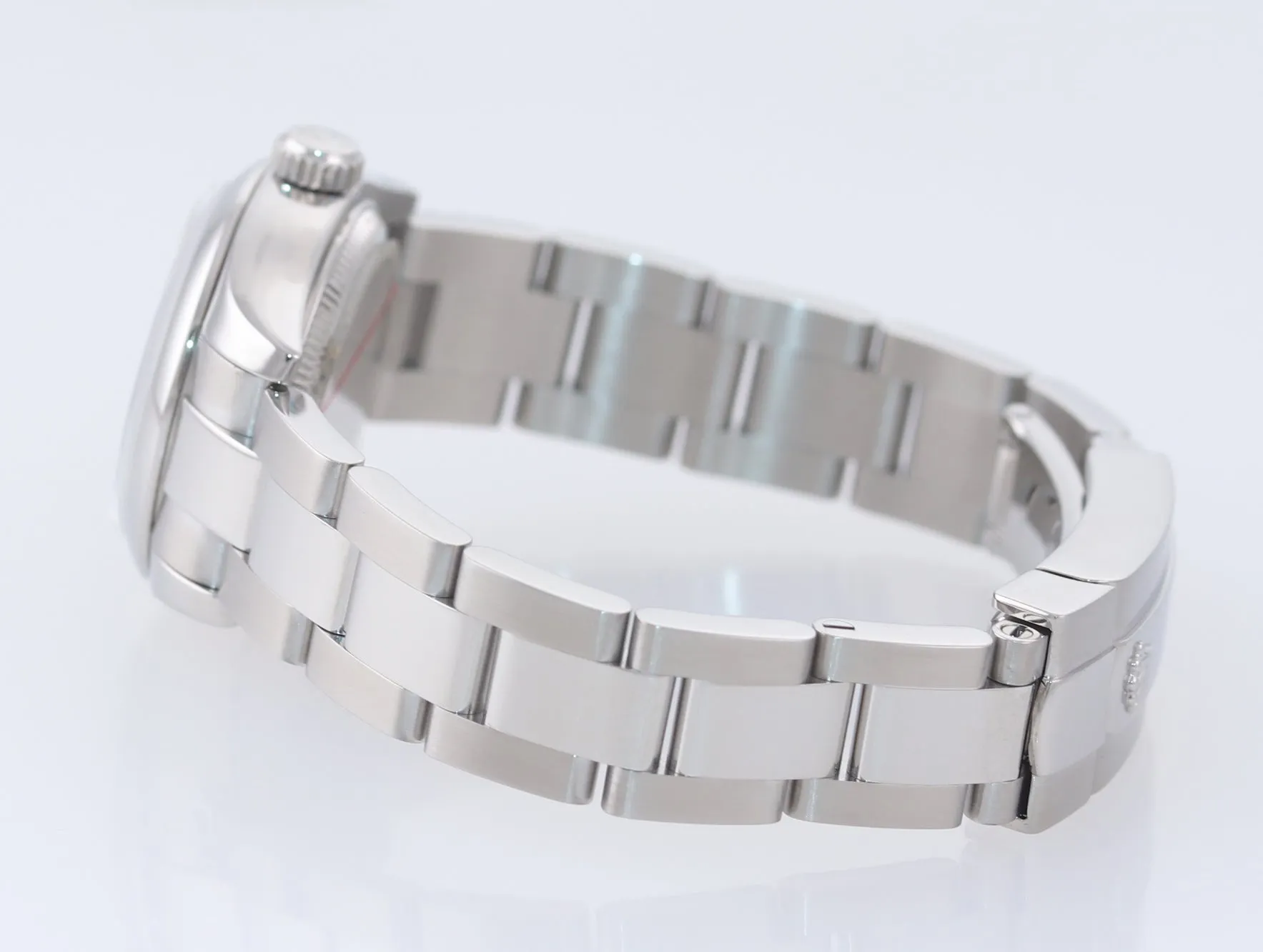 PAPERS 2007 MINT Ladies Rolex DateJust 26mm White Roman 179160 Steel Watch
