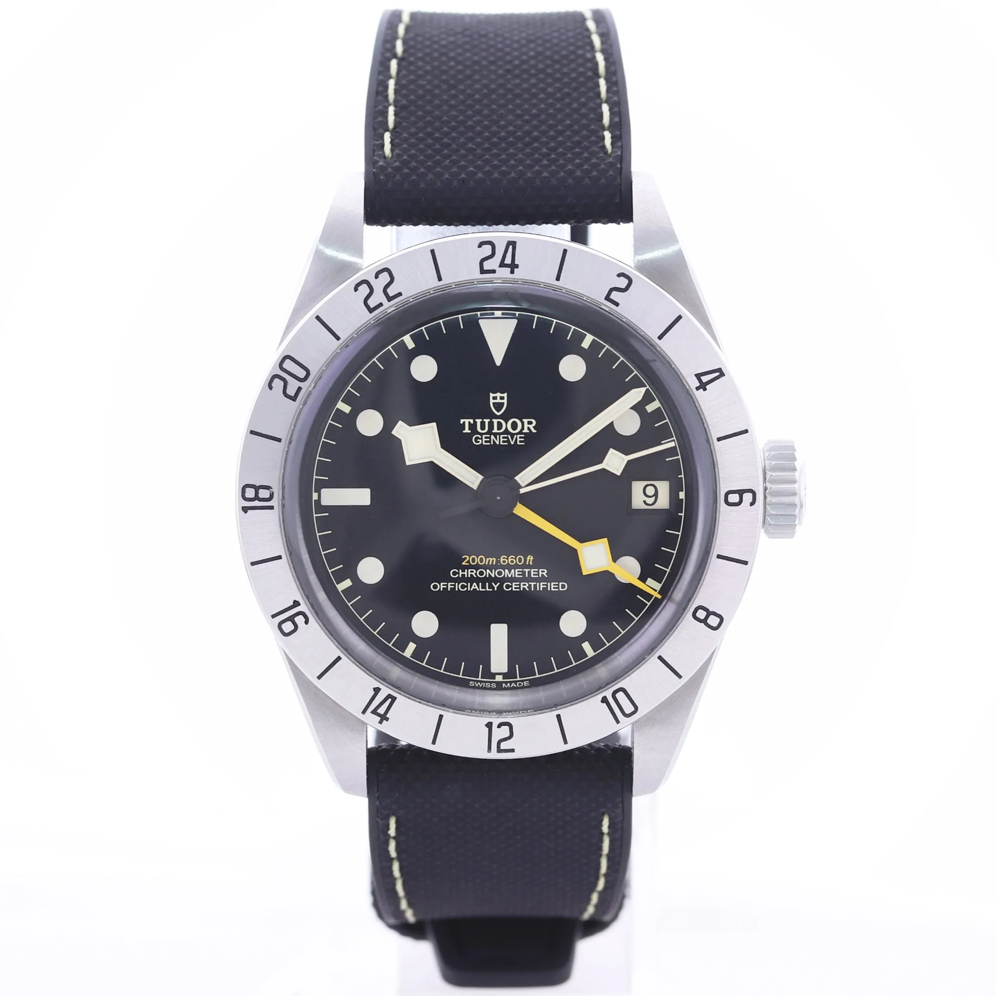 PAPERS 2022 Tudor Black Bay Pro 39mm Stainless Steel Black GMT Date Watch 79470