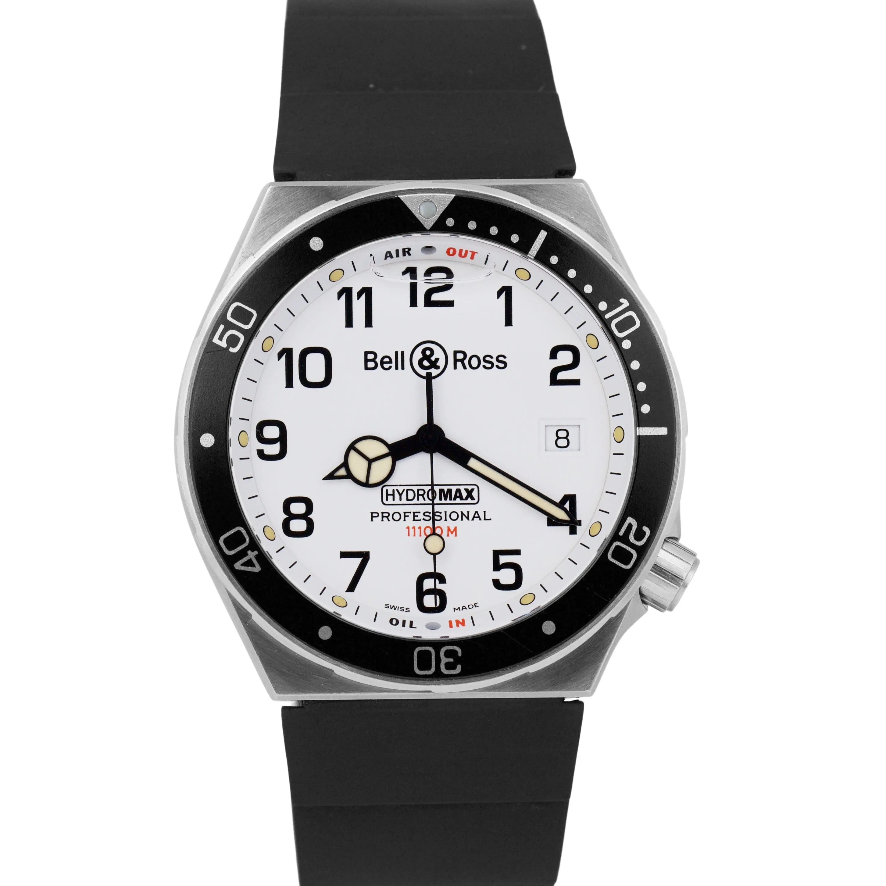 PAPERS Bell & Ross HydroMax Professional PAPERS Steel 39mm Quartz 11100M B P