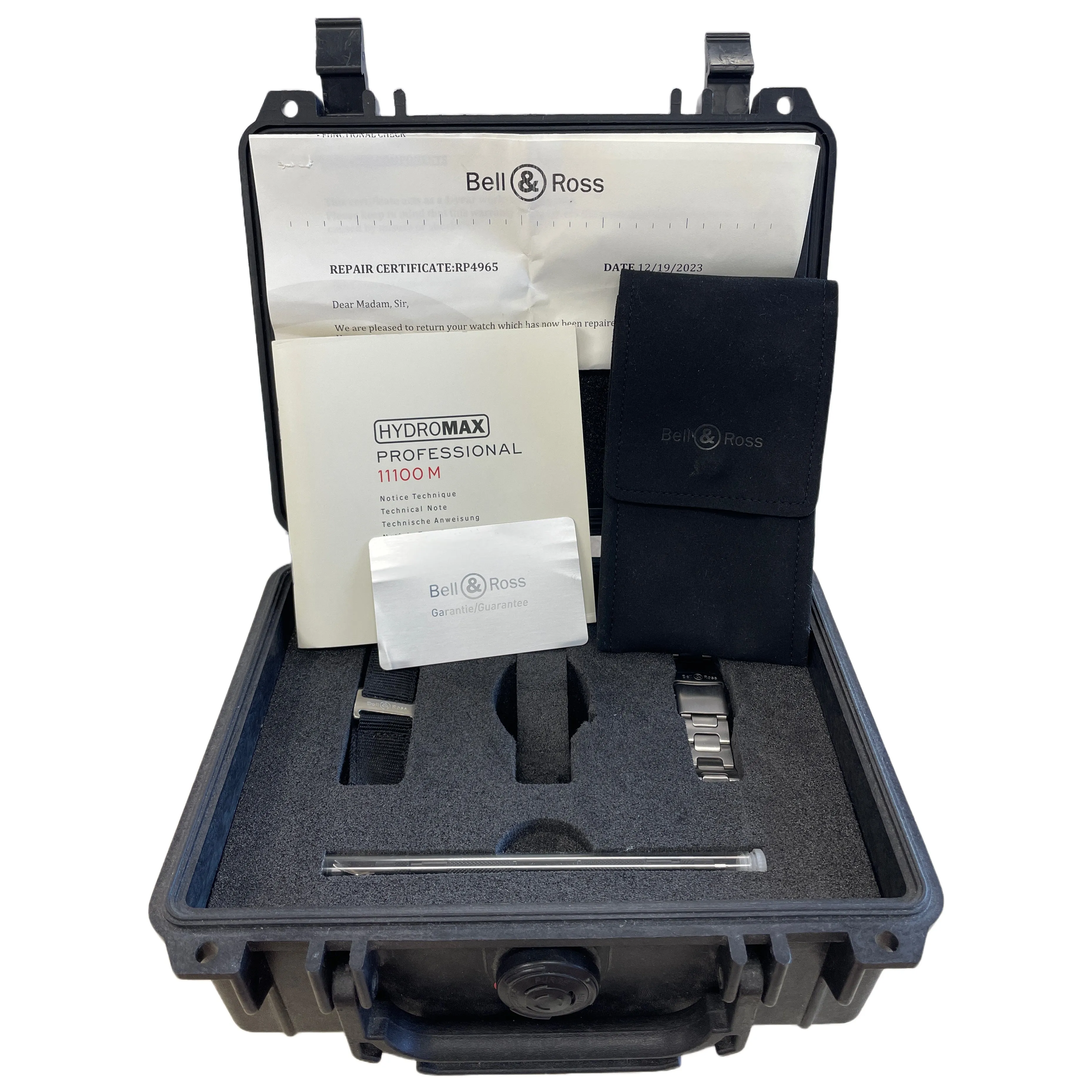 PAPERS Bell & Ross HydroMax Professional PAPERS Steel 39mm Quartz 11100M B P