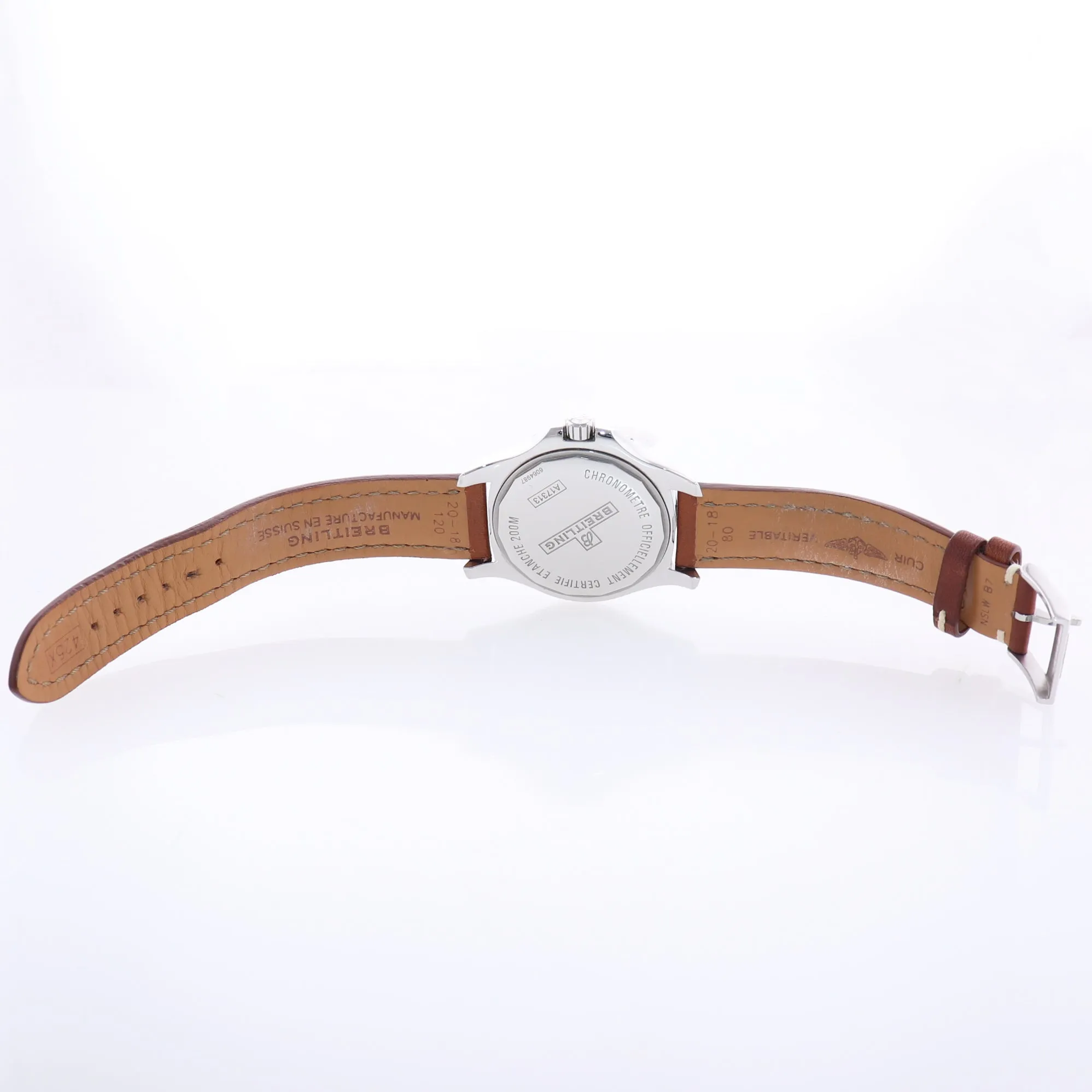 PAPERS Breitling Colt 41mm Steel White Date Automatic Dive Watch A17313 BOX