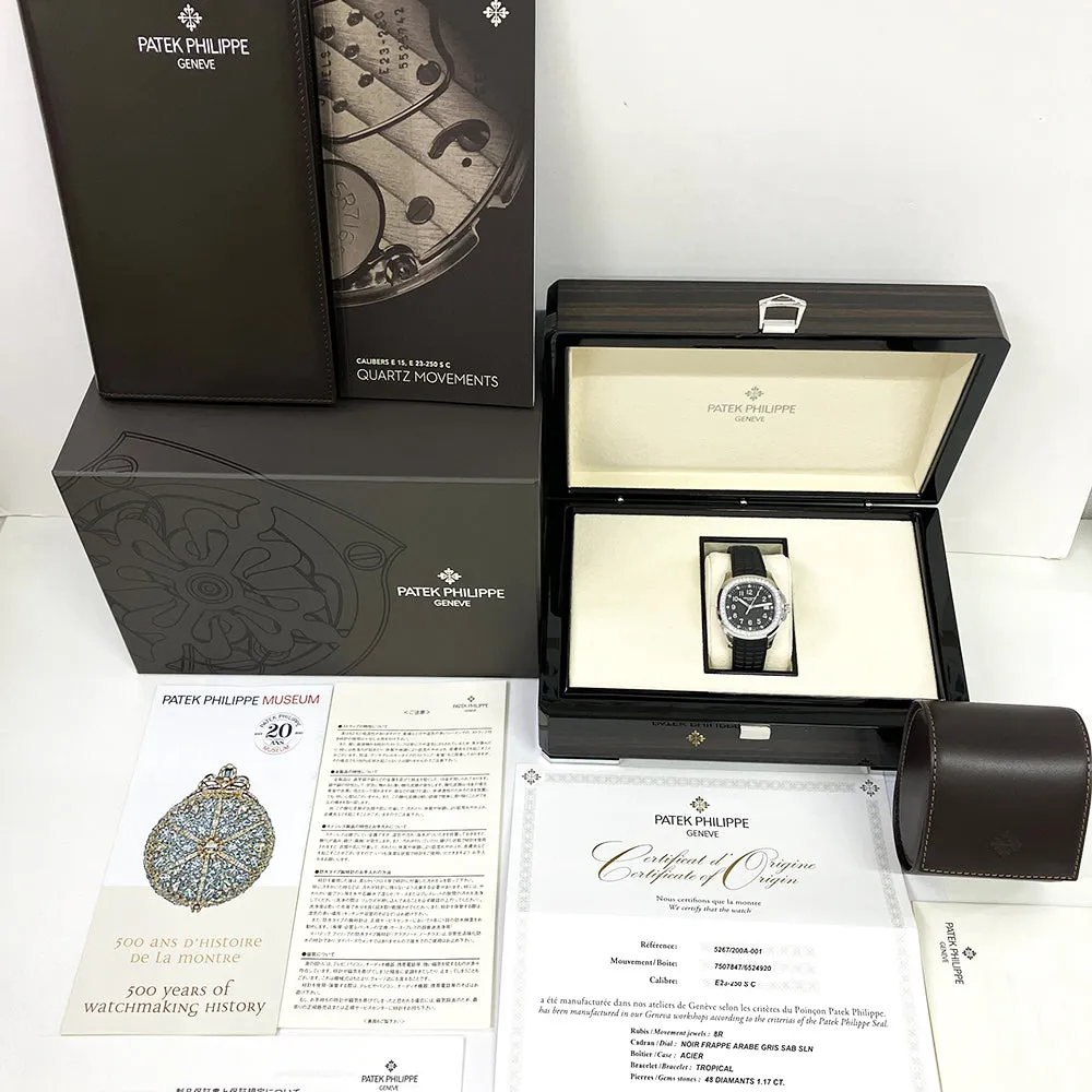 Patek Philippe Aquanut Luce 5267/200A-001 Black Dial Jun 2022