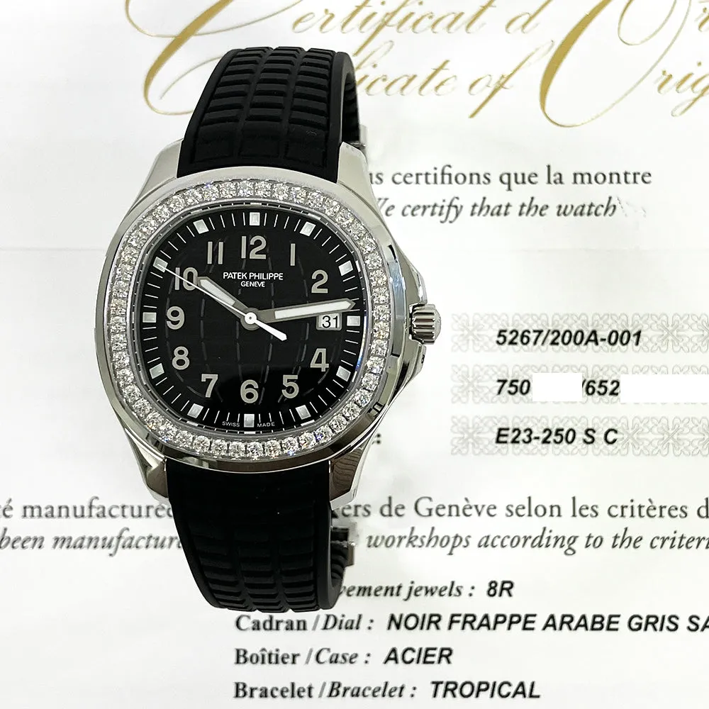 Patek Philippe Aquanut Luce 5267/200A-001 Black Dial Jun 2022
