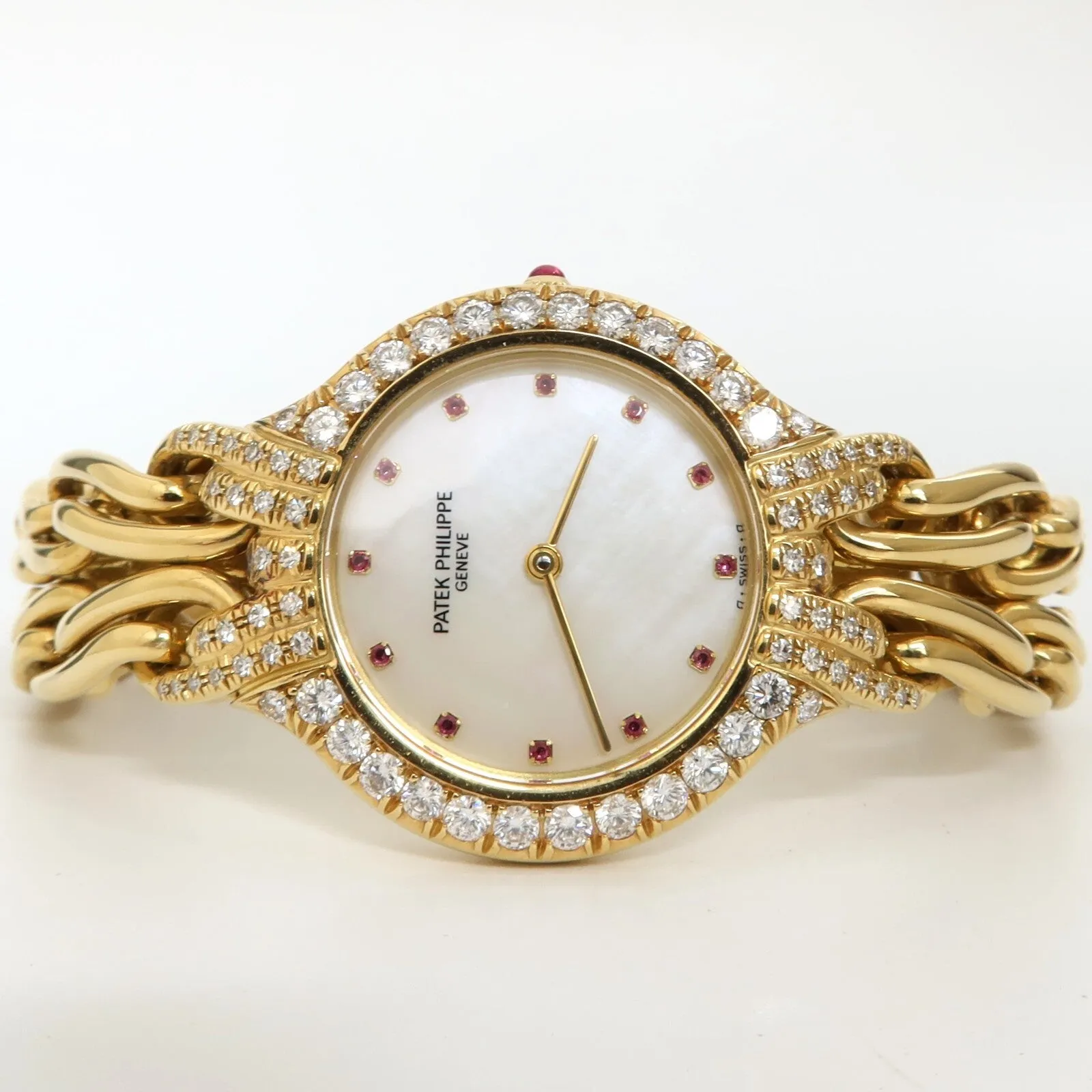 Patek Philippe La Flamme Solid 18kt Yellow Gold Factory Diamond Bezel 4836/3